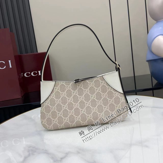 Gucci專櫃古馳最新款Emblem系列超迷你肩背包腋下包 jh2638型號：820696